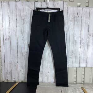 MENS JCREW BLACK CHINO PANTS new 28/30 preppy minimalist